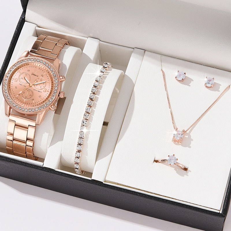 Belíssimo Conjunto de 6 peças de relógio de luxo