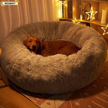 Cama para cachorros e gatos confortável redonda ultra macia