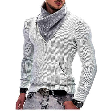 Camisa de malha gola alta malha jumper confortável