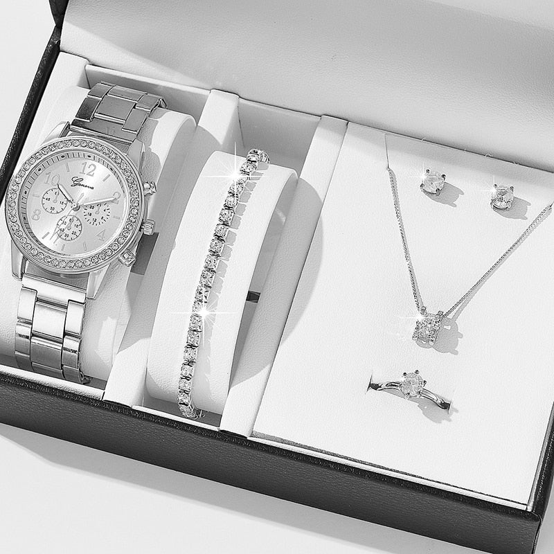 Belíssimo Conjunto de 6 peças de relógio de luxo