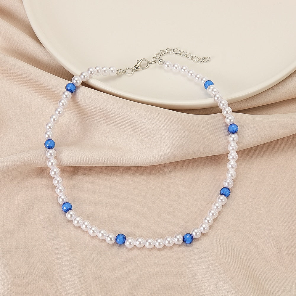 Colar de Pérolas do Amor na Moda
