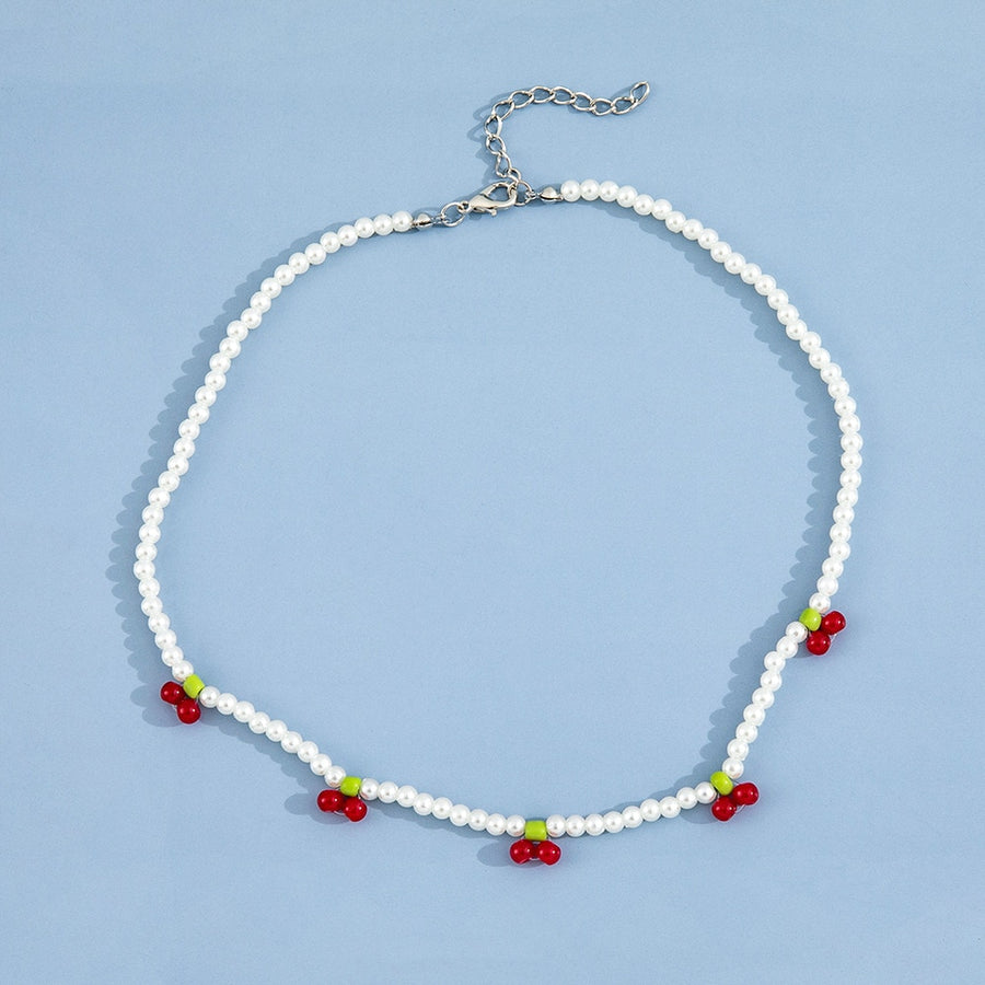 Colar de Pérolas do Amor na Moda