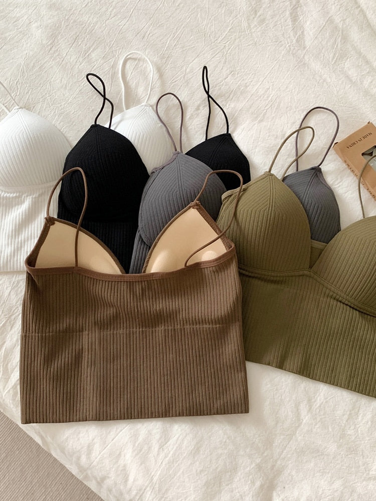 Lindo Crop Tops Regatas Slim
