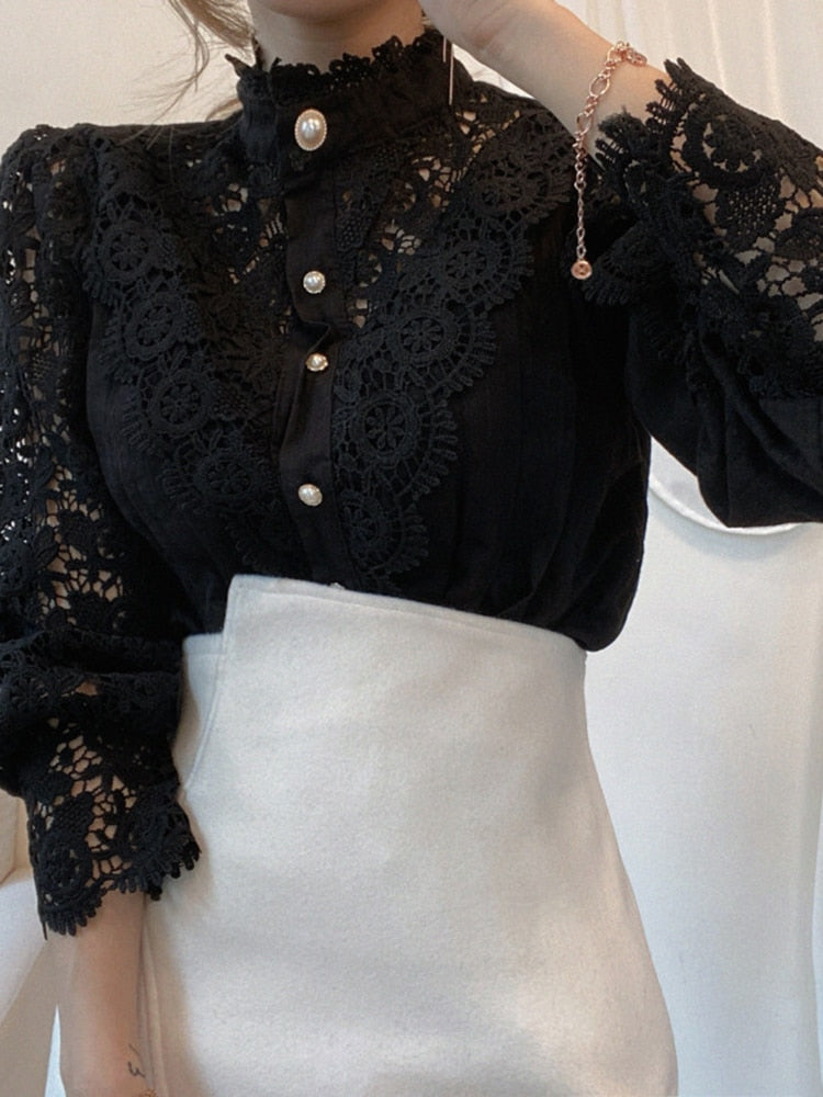 Blusa feminina sexy de renda branca