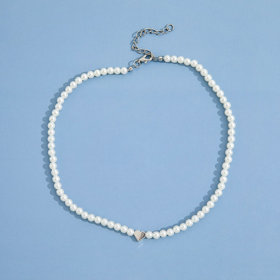 Colar de Pérolas do Amor na Moda